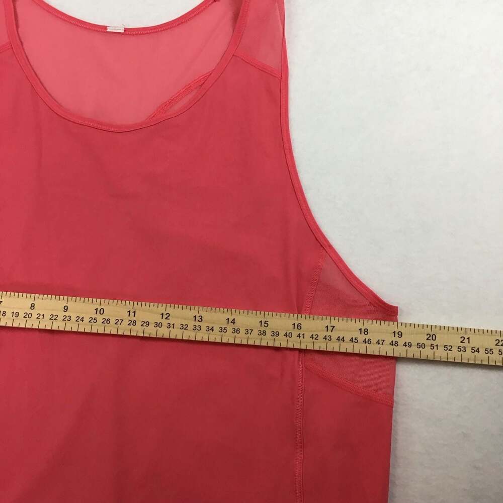 Lululemon Sculpt Tank Top in Coral/Salmon Mesh Size 10 Athletic - Picture 6 of 11